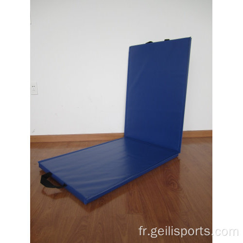 Couleur personnalisée écologique 2 panneau PVC pliing kids gym tapis gym gym